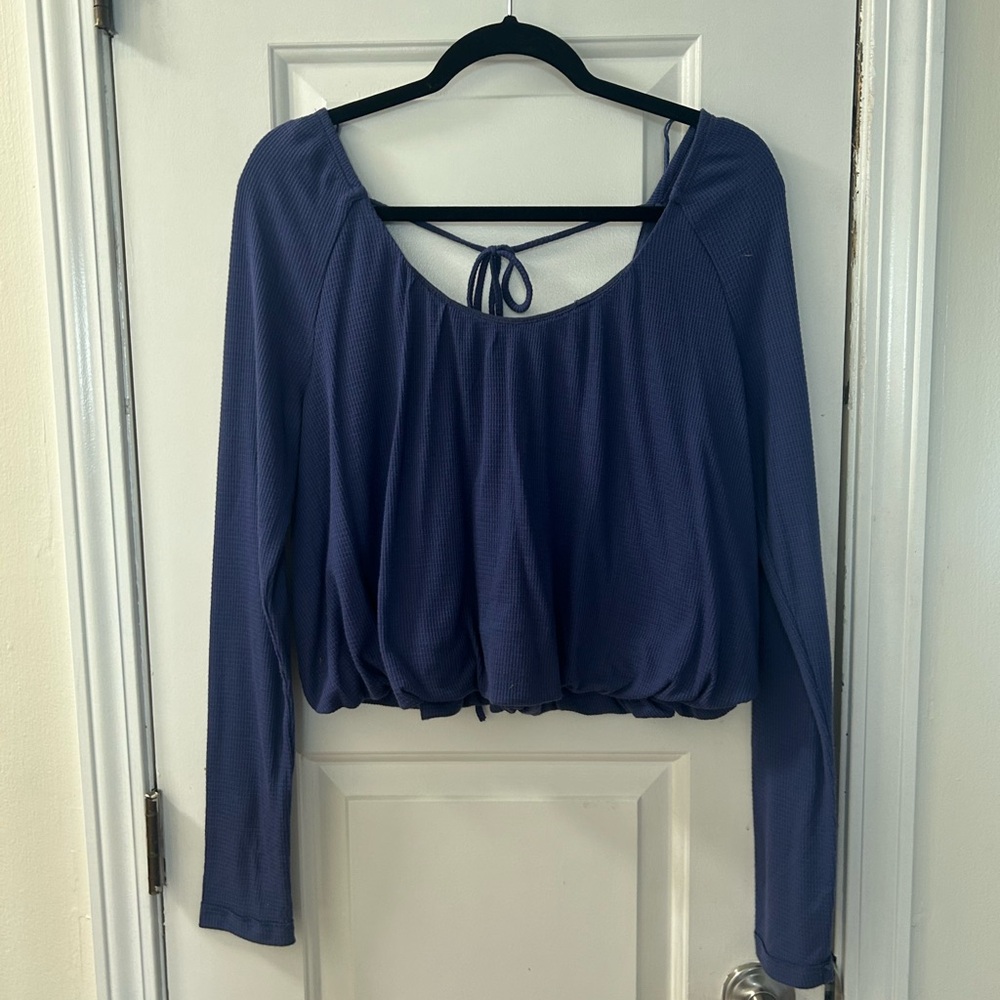 We The Free Navy Blue Blouse